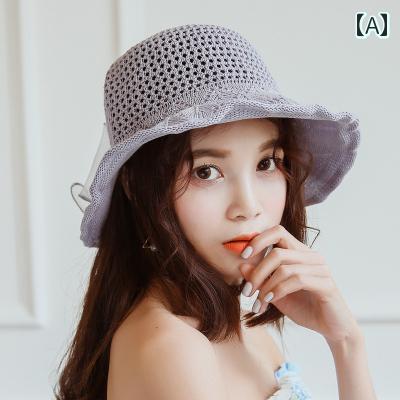For Women - 帽子 レディース 婦人 ミセス ハット 日よけ 春夏秋 グレー ブラック ネイビー