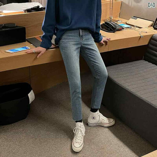デニムパンツ メンズ ジーンズ ジーパン スキニー ウォッシュド カジュアル シンプル 韓国 大きめサイズ ブルー デニムパンツ メンズ ジーンズ ジーパン スキニー ウォッシュド カジュアル シンプル 韓国 大きめサイズ ブルー