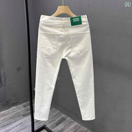 デニムパンツ メンズ ジーンズ ジーパン スキニー 夏 薄手 カジュアル ストレート ストレッチ性 シンプル ジッパー ホワイト ブラック デニムパンツ メンズ ジーンズ ジーパン スキニー 夏 薄手 カジュアル ストレート ストレッチ性 シンプル ジッパー ホワイト ブラック