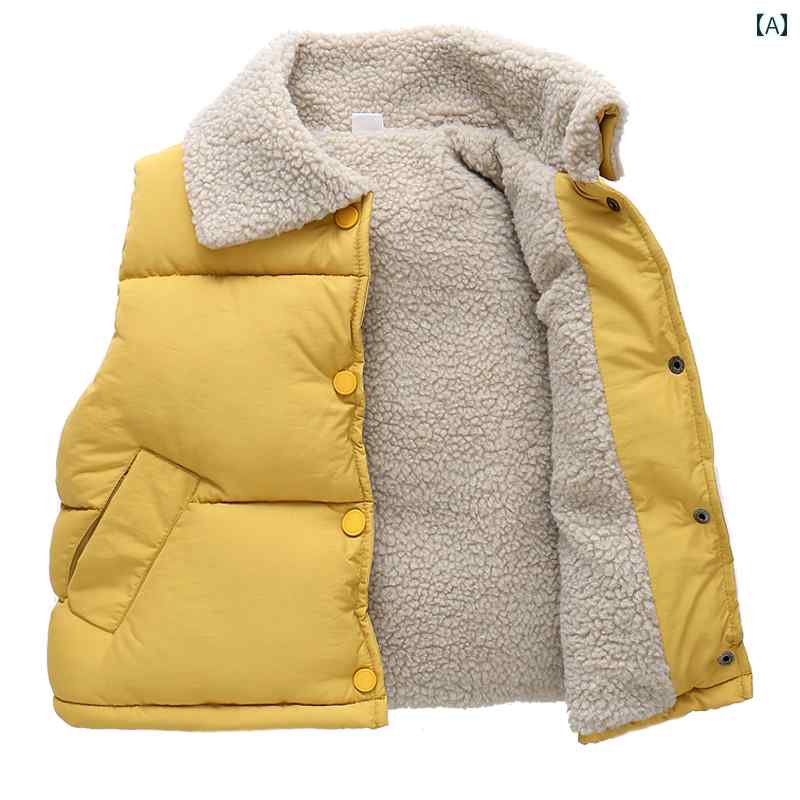ボア ダウン ベスト キッズ 男の子 女の子 子供服 ノースリーブ ジャケット おしゃれ 韓国 秋冬 ベビー 厚手 アウター 暖かい ホワイト ブラック