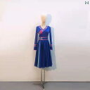 モンゴル 衣装 民族 舞踊 エスニック ダンス 練習 レディース スカート パフォーマンス ドレス コスプレ ファッション