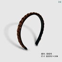カチューシャ ヘアアクセサリー レディース ヘアバンド カツラ つけ毛 三つ編み ブラウン ゴールド ブラック