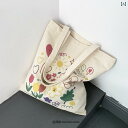 トートバッグ レディース かわいい カジュアル ファッション 大容量 キャンバス 韓国 夏 通学 ジッパー 犬 ベージュ