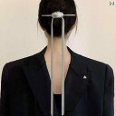 ヘアアクセサリー レディース ロング タッセル クール ピン シルバー シルバー かんざし