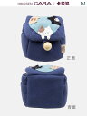 ポーチ かわいい 猫 小さめ ジュエリー 化粧品 レディース コットン 収納 ネイビー パープル グレー