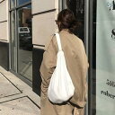 トートバッグ シンプル おしゃれ ファッション レディース 韓国 コットン 無地 シングルショルダー