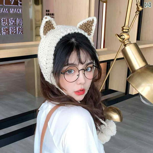 ニット帽 猫耳 ふわふわ 防寒 秋冬 レディース かわいい ファッション ウール ぼんぼん ベージュ レッド グレー ニット帽 猫耳 ふわふわ 防寒 秋冬 レディース かわいい ファッション ウール ぼんぼん ベージュ レッド グレー