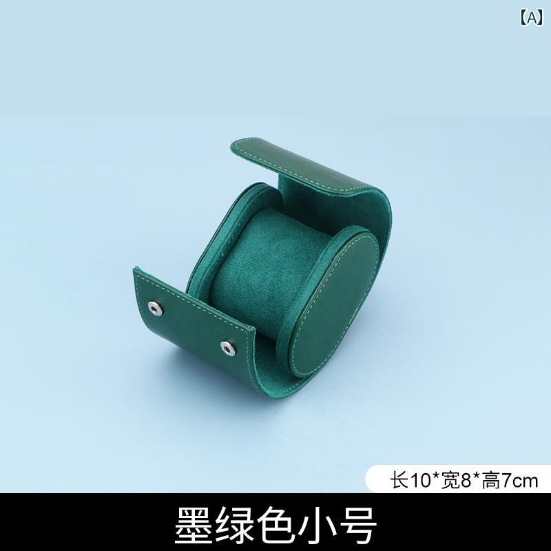 時計ケース 腕時計 携帯 収納 持ち運び ボックス 旅行 出張 ポータブル 落下防止 おしゃれ グリーン ブラウン ブラック