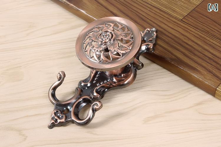 カーテン ふさかけ ホルダー おしゃれ シンプル モダン ヨーロッパ フック アクセサリー レッド ゴール..