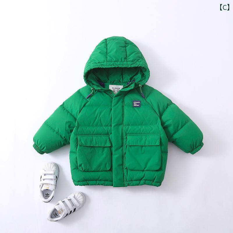 ダウンジャケット キッズ コート 子供服 アウター ファッション おしゃれ かわいい 秋冬 男の子 フード ブラック ブルー グリーン 3