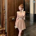 ドレス レディース セクシー おしゃれ パーティー キャバ 衣装 デート ゴールド スパンコール キラキラ キラキラ ストラップ ホルターネック ショート スカート 夏 魅惑 ウエスト ホルターネック オフショルダー ドレス