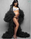 マタニティ フォト 衣装 おしゃれ 記念 思い出 メモリー 写真 秋冬 大きめサイズ 妊婦 ロングメッシュ カーディガン コート