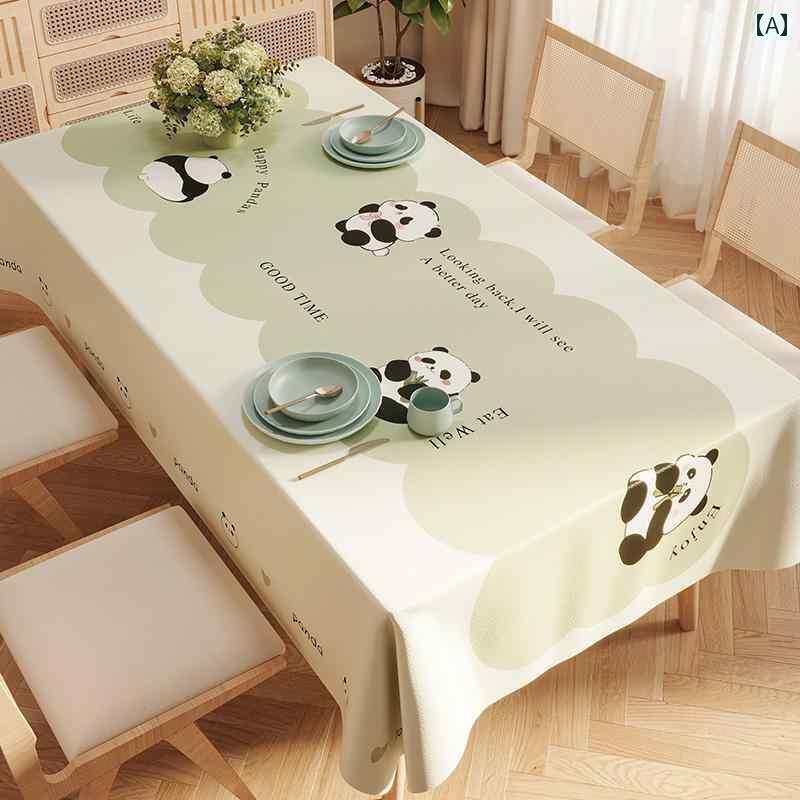 テーブルクロス おしゃれ インテリア ティー コーヒー カバー 家庭 レストラン カフェ 喫茶店 ダイニング クリーム 防水 耐油 滑りにくい