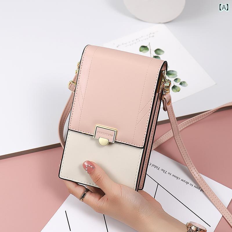 スマホポーチ レディース ショルダー ポシェット 縦型 小さめ コンパクト ショルダー 肩がけ 多 小物入れ 手ぶら バッグ 携帯電話 バッグ大 軽量 涼しい 小銭入れ オールインワン バッグ ミニ 小さめ バッグ クロス ボディバッグ