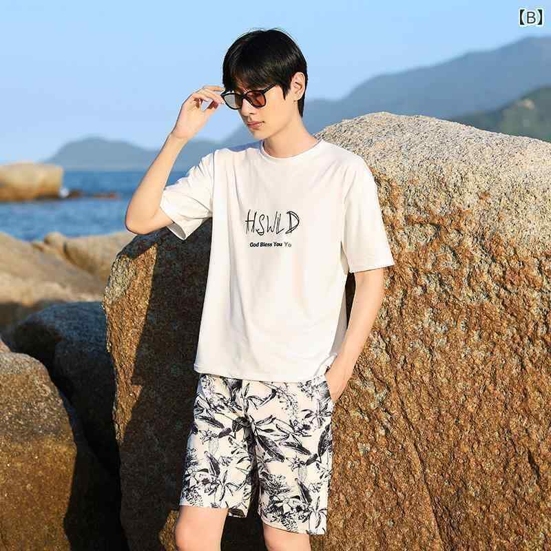 水着 レディース メンズ お揃い カップル 夫婦 旅行 仲良し 魅惑 ビーチ スーツ ビーチ 海辺 休暇 3点 温泉