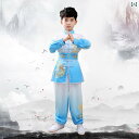 キッズ 太極拳 服 舞台 ステージ 衣装 セットアップ チャイナ風 武道 子供 武術 発表会 小学生 中学生 練習 衣装 大会 チーム スポーツ