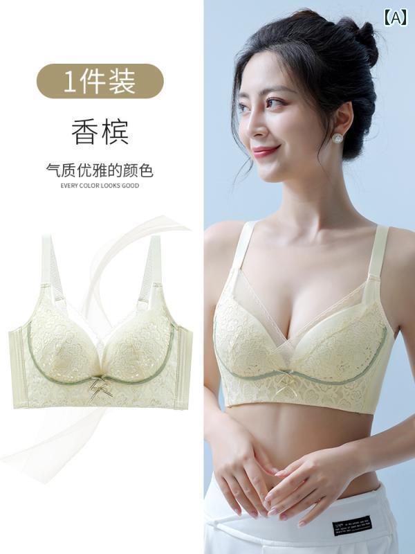 下着 レディース ブラジャー ブラ インナー ウェア 快適 レディース 薄手 涼しい 夏 通気性 快適 ホール カップ 調節可能 ジャー 大きめ 胸 小さめ 胸 レディース スチール リング ジャー