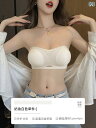 レディース 下着 インナー 小さめ 胸 ゆったり プッシュアップ 厚手 6 CM 胸 大きめ ウエスト ストラップレス ストラップレス 滑りにくい ブラ
