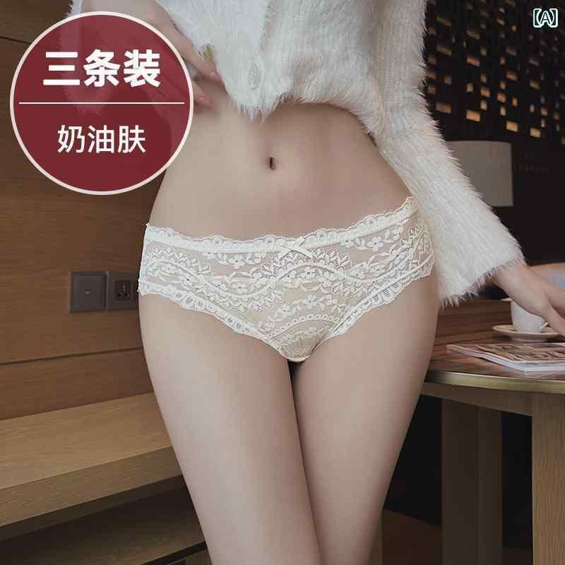 下着 レディース レース 魅惑 綿 クロッチ ローウエスト ショーツ 夏 薄手 涼しい