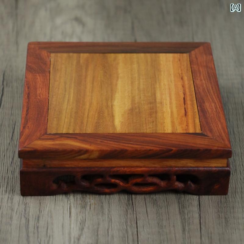 ミニチュア おもちゃ 飾り 装飾 インテリア 子供部屋 カフェ ミニ 食品 ベビー ハウス チャイナ風 アンティーク サンダルウッド マホガニー チキンウィング ウッド スクエア テーブルデコレーション