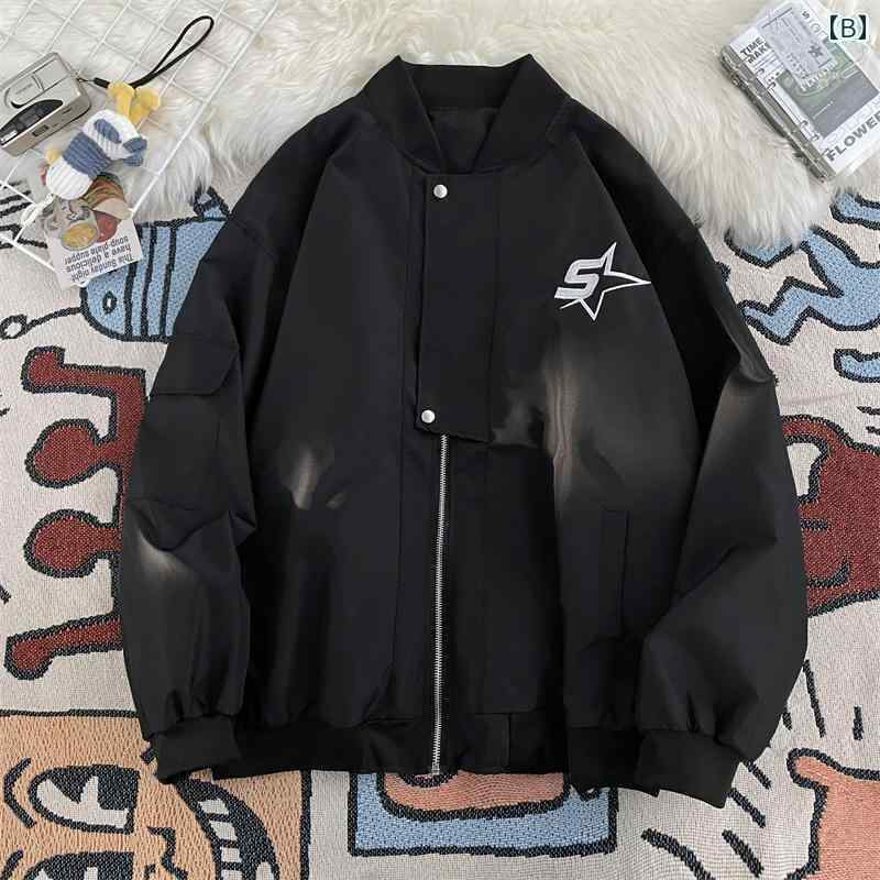 メンズ アウター カジュアル おしゃれ アメリカン レトロ 刺繍 カジュアル ジャケット ストリート 野球 カップル ボンバー ジャケット