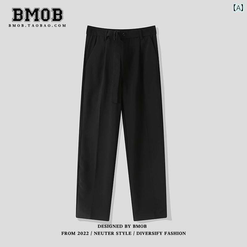 カジュアル パンツ 軽量 涼しい 大人 レースアップ ドレープ 韓国 九分丈 スーツ パンツ