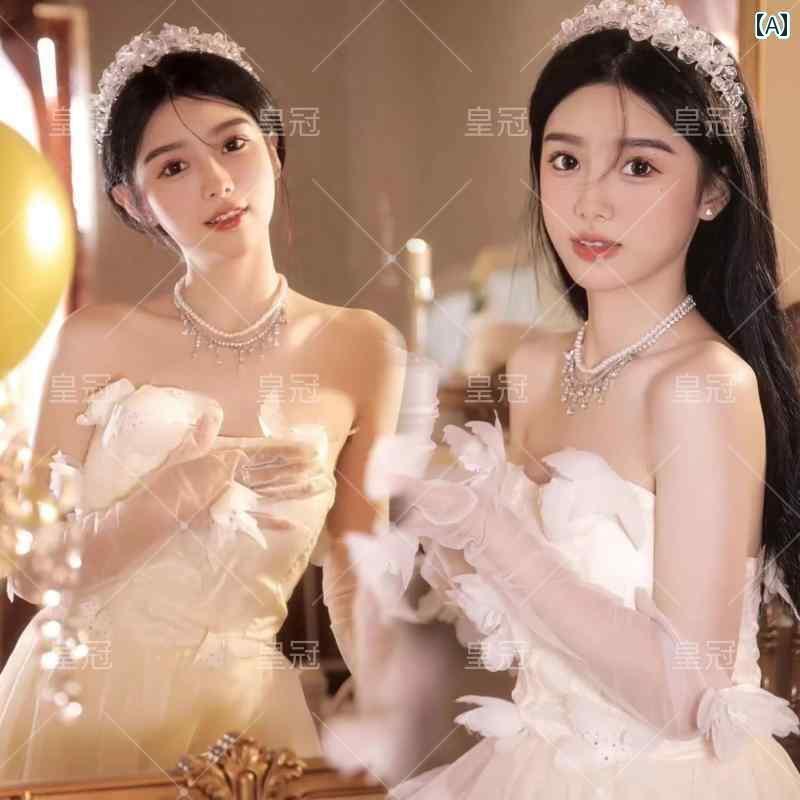 ドレス レディース 撮影 フォト 思い出 記念 ウェデング 結婚式 コスプレ アート スタジオ 韓国 娘 軽量 涼しい 女の子 誕生日 服