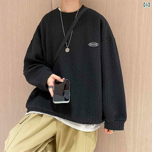 メンズ トップスス アウター インナー おしゃれ スウェットシャツ ゆったり 春秋 韓国 快適 ツイスト ラウンドネックプルオーバー シャツ メンズ トップスス アウター インナー おしゃれ スウェットシャツ ゆったり 春秋 韓国 快適 ツイスト ラウンドネックプルオーバー シャツ
