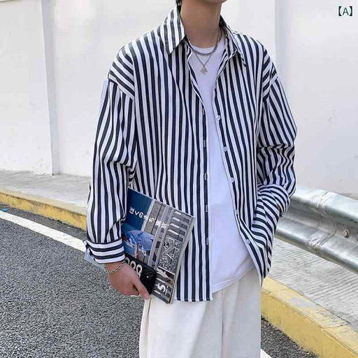 メンズ トップスス シャツ アウター インナー おしゃれ ストライプ トレンド カジュアル チ 長袖 ジャケット メンズ トップスス シャツ アウター インナー おしゃれ ストライプ トレンド カジュアル チ 長袖 ジャケット