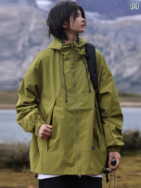 Nobodyknows アウトドア ハイキング キャンプ サイクリング ジャケット スプリング ジャケット メンズ