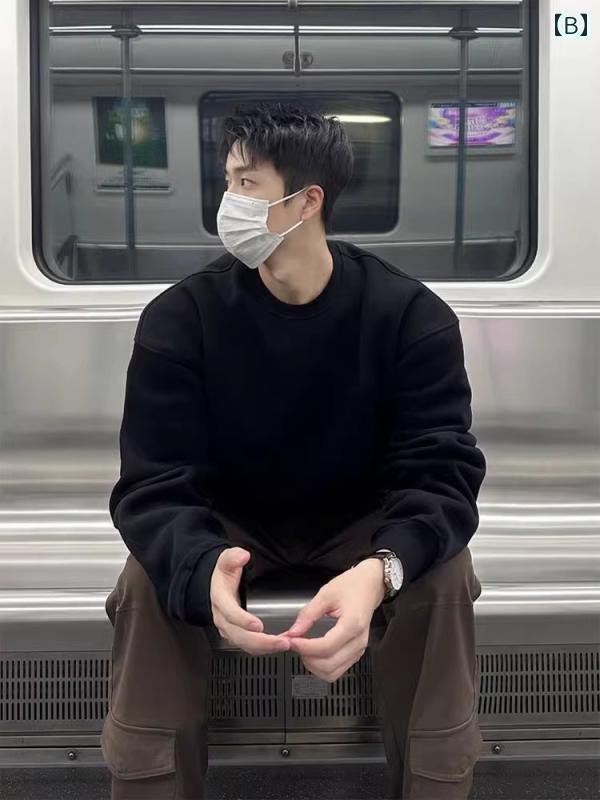 メンズ トップスス Tシャツ おしゃれ バーガンディィ フード スウェットシャツ 春秋 綿 アメリカン 長袖