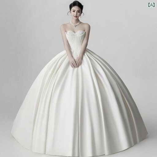 ドレス レディース 撮影 フォト 思い出 記念 ウェデング 結婚式 コスプレ アート スタジオ ウェデング 屋内 服 スモール テール ホワイトサテン ウェデング チューブ トップス ドレス レディース 撮影 フォト 思い出 記念 ウェデング 結婚式 コスプレ アート スタジオ ウェデング 屋内 服 スモール テール ホワイトサテン ウェデング チューブ トップス