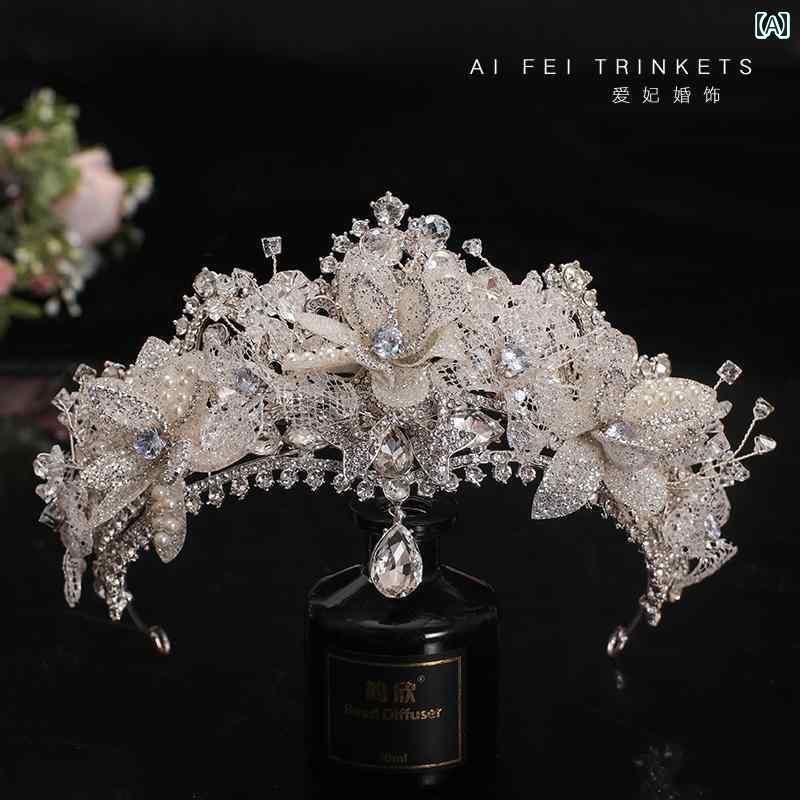 ブライダル ヘッドアクセサリー 結婚式 ウェデング パーティー クラウン テアラ バロック レトロ ビー..