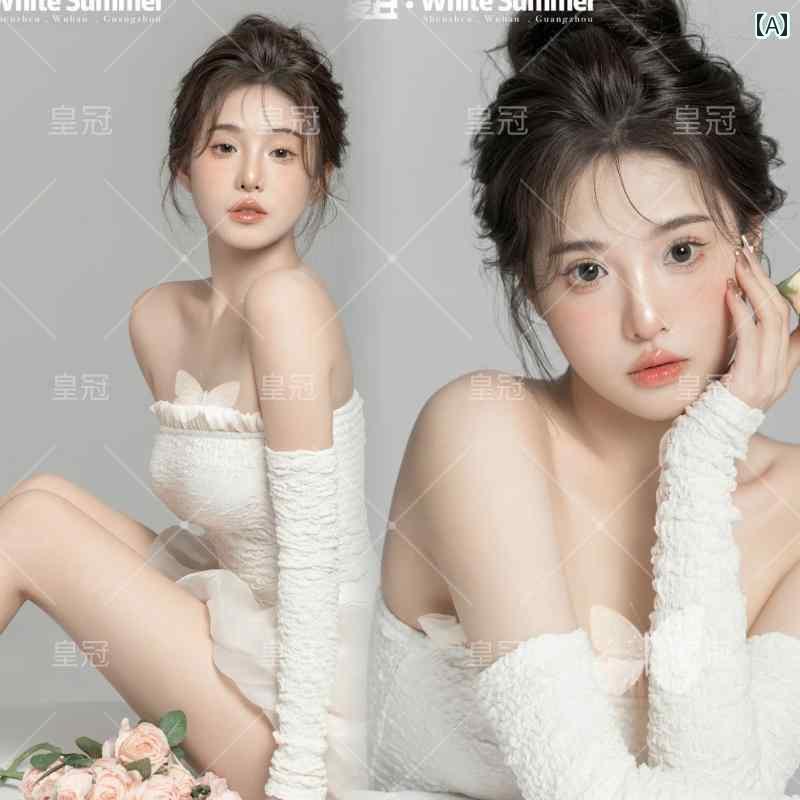 ドレス レディース 撮影 フォト 思い出 記念 ウェデング 結婚式 コスプレ アート 韓国 女の子 スタジオ 感情 ポートレート アート