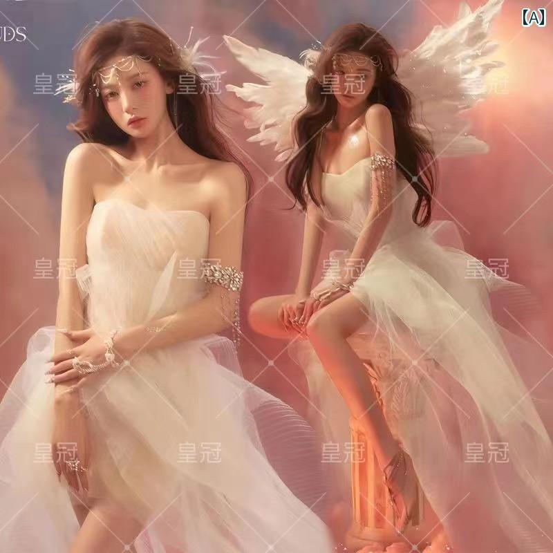 ドレス レディース 撮影 フォト 思い出 記念 ウェデング 結婚式 コスプレ アート スタジオ エルフ 夢 フェアリー 美 少女 天使 パーソナル アート