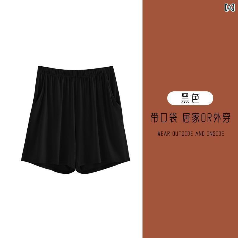 下着 レディース ウエスト カジュアル ホーム パジャマ 夏 薄手 涼しい モーダル高 ストレッチ ゆったり 大きめサイズ ショーツ 着