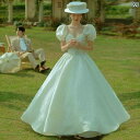 ドレス レディース 撮影 フォト 思い出 記念 ウェデング 結婚式 コスプレ アート スタジオ 服 旅行 ロケーション ウェデング カップル フレンチ レトロ パフスリーブ