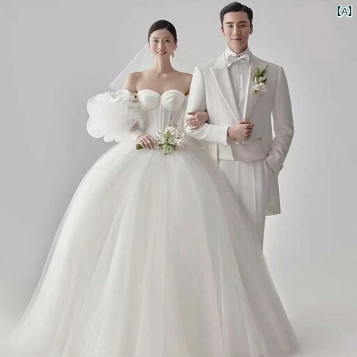 撮影 ドレス 写真 フォト 記念 コスプレ アート 思い出 高精細 服 結婚式 白 ガーゼ 韓国 プリンセス サテン テール 撮影 ドレス 写真 フォト 記念 コスプレ アート 思い出 高精細 服 結婚式 白 ガーゼ 韓国 プリンセス サテン テール