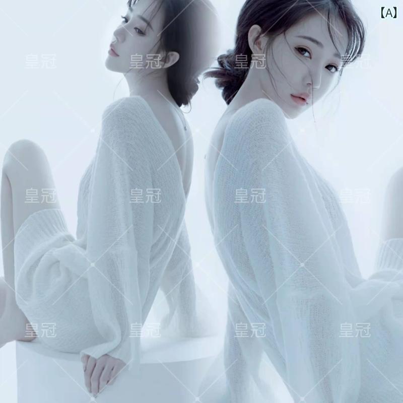 撮影 ドレス 写真 フォト 記念 コスプレ アート 思い出 個性 漏れる バック セーター 女の子 女の子 女の子 プライベート 服