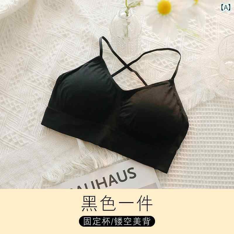 下着 レディース 小さめ 胸 プッシュアップ 美しい バック サスペンダー ブラジャー 夏 胸パッド オールインワン ホワイト ラップ ブラジャー チューブ トップスス 着