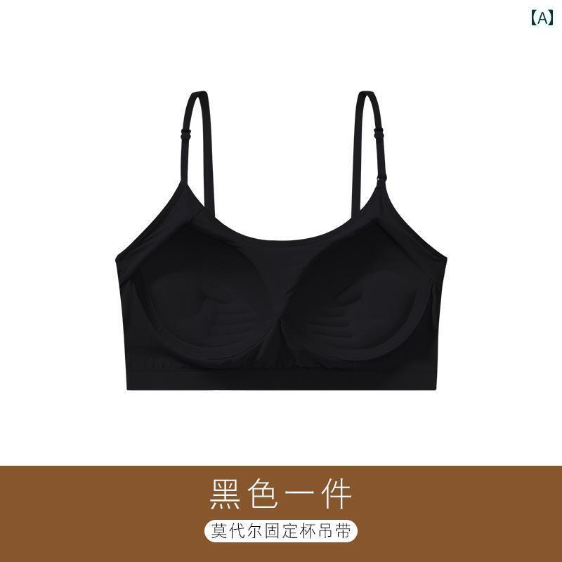 下着 レディース 胸パッド ギャザー 露出 防止 美しい バック ラップ 胸 ワンピース 耐衝撃 スポーツ モーダル チューブ トップスス サスペンダー