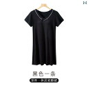 下着 レディース 胸パッド モダール 薄手 涼しい オールインワン ロング スカート パジャマ ノーブラ ホームウェア ゆったり 半袖 ナイトガウン L