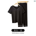 夏 レディース ワンピース パッド入り パジャマ ゆったり 着 可能 大きめサイズ ホーム 服 半袖 クロップドパンツ スーツ 薄手 涼しい