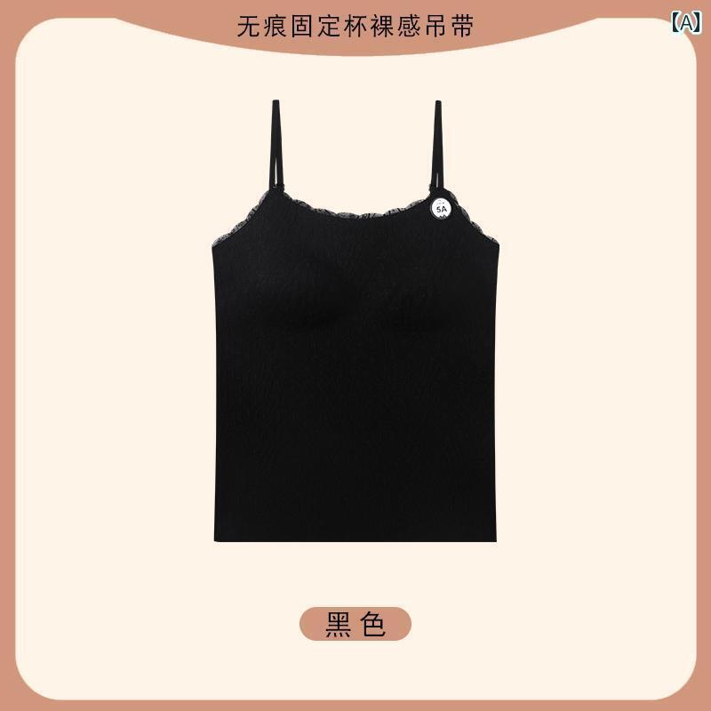 副 胸 寄せる ひんやり 涼しい 快適 涼しい 快適 スモール スリング ロング フレンチレース ブラジャー 一体型ノー ワイヤー ブラジャー 美しい 背中 跡が 残 らい ブラジャー