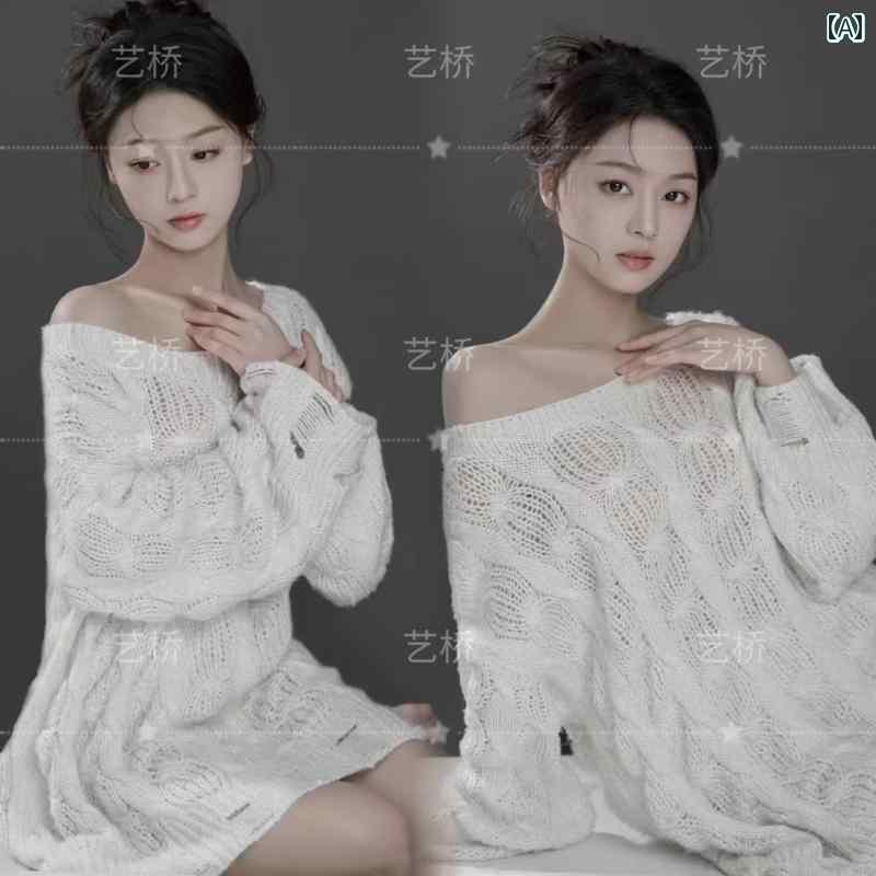 撮影 ドレス 写真 フォト 記念 コスプレ アート 思い出 塩 セーター 女の子 女の子 女の子 クリーン ポ..