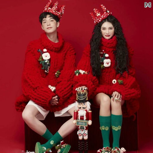撮影 衣装 ドレス 写真 フォト イベント 思い出 コスプレ クリスマス カップル 秋冬 年 赤 セーター 服 撮影 衣装 ドレス 写真 フォト イベント 思い出 コスプレ クリスマス カップル 秋冬 年 赤 セーター 服