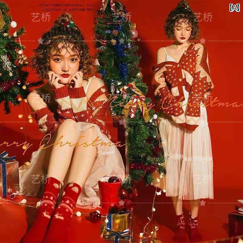 撮影 衣装 ドレス 写真 フォト イベント 思い出 コスプレ 秋冬 クリスマス 年 アート 赤お祝い パーティー