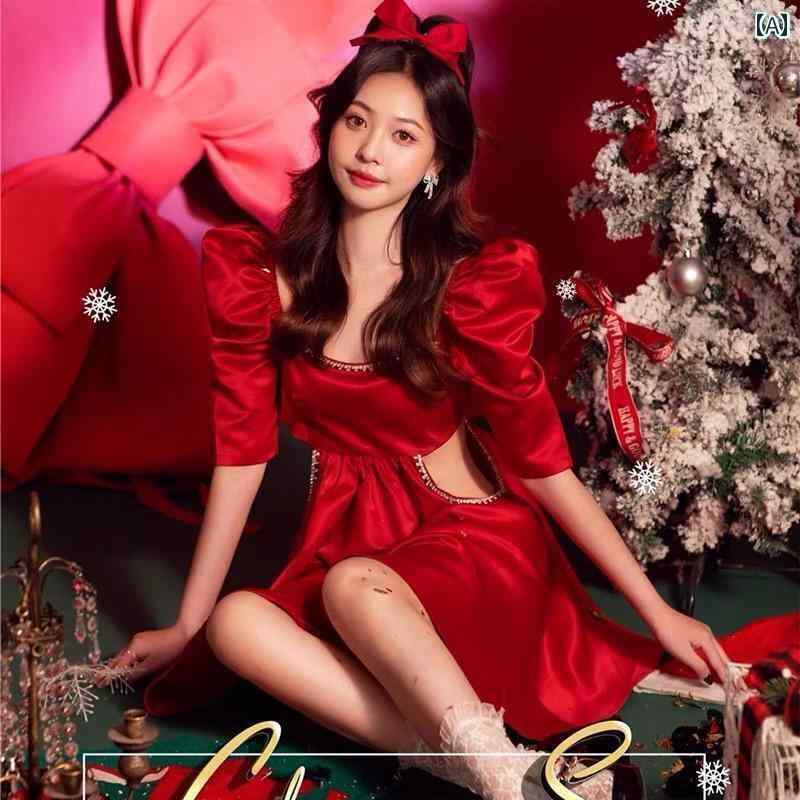 撮影 衣装 ドレス 写真 フォト イベント 思い出 コスプレ 秋冬 年 クリスマス 服 小さめ フレッシュ 女の子 女の子 女の子 アート 服