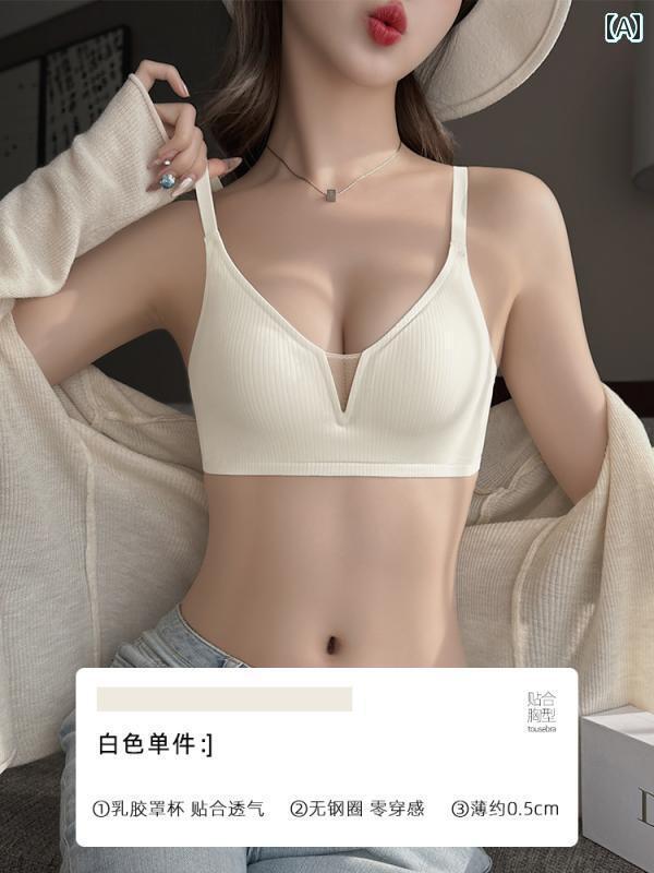 レディース 下着 秋冬 シームレス 貧乳 プッシュアップ ワイヤーリング 補助 胸 薄手 涼しい 調節可能 ブラジャー