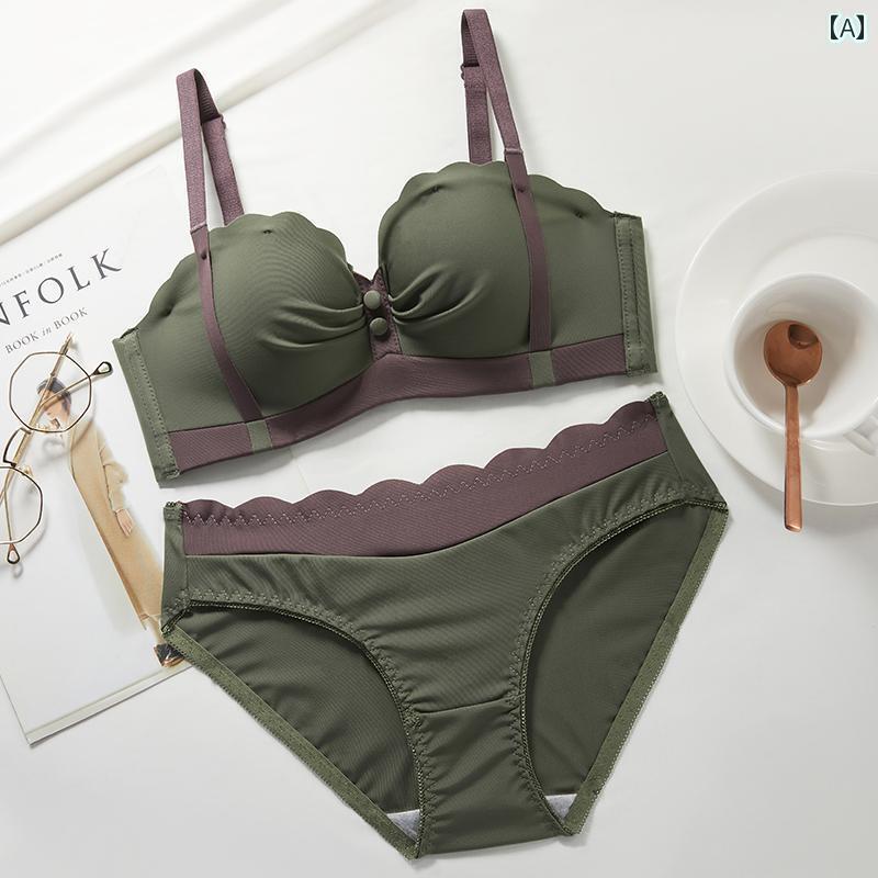 レディース 下着 インナー 赤 セット 丑 結婚式 花嫁 貧乳 プッシュアップ副 乳 スチール リング ブラ